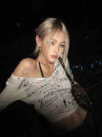 V Neck Top Y2k - DRACO COUTURE