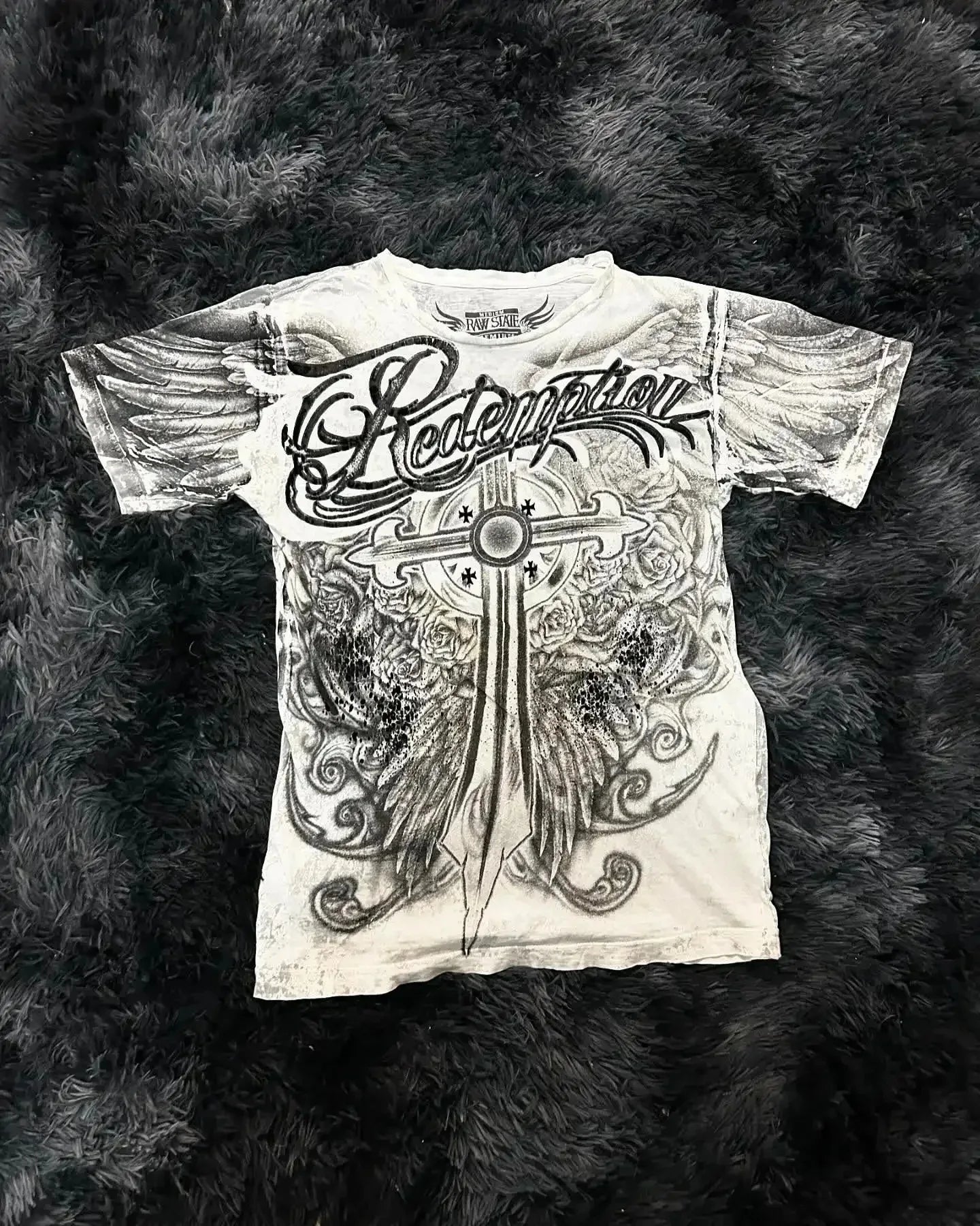 MMA Elite Y2K Gothic Skull Cross T-Shirts 