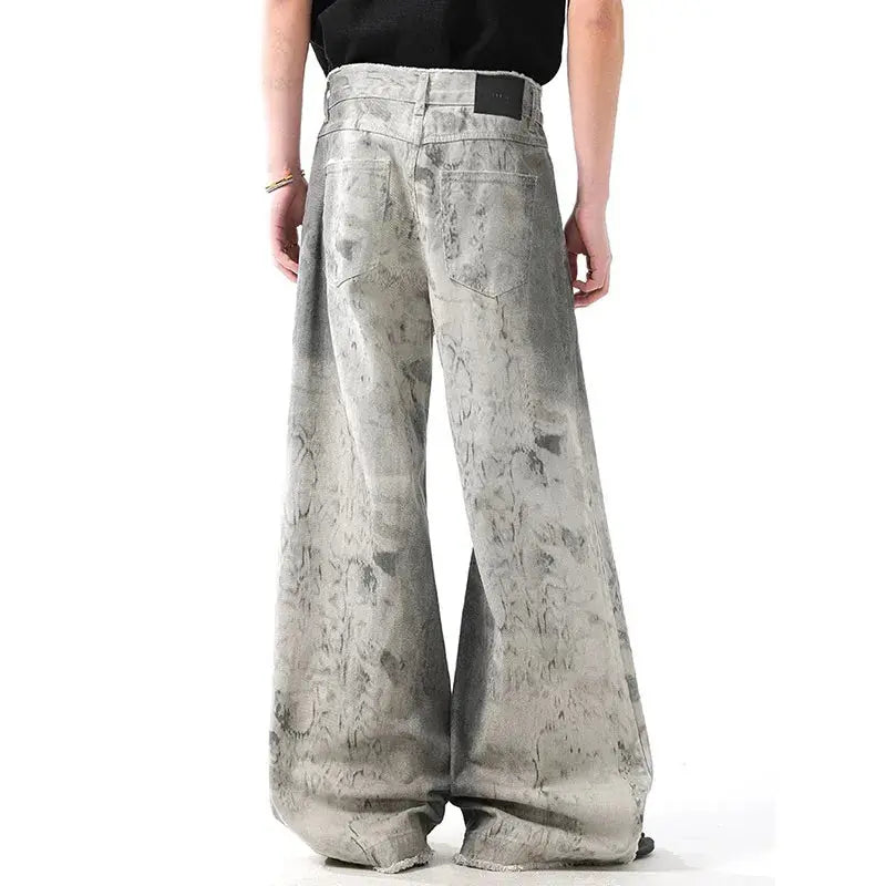 Women's Grey Jeans Vintage Korean 90s - DRACO COUTURE