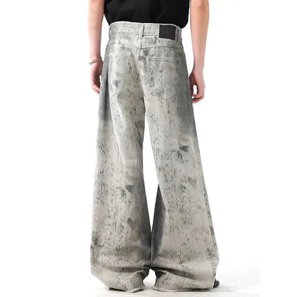 Women's Grey Jeans Vintage Korean 90s - DRACO COUTURE