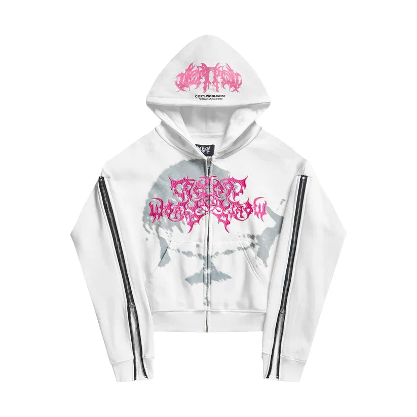 Punk Long Sleeve Hoodie Y2k