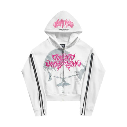 Punk Long Sleeve Hoodie Y2k