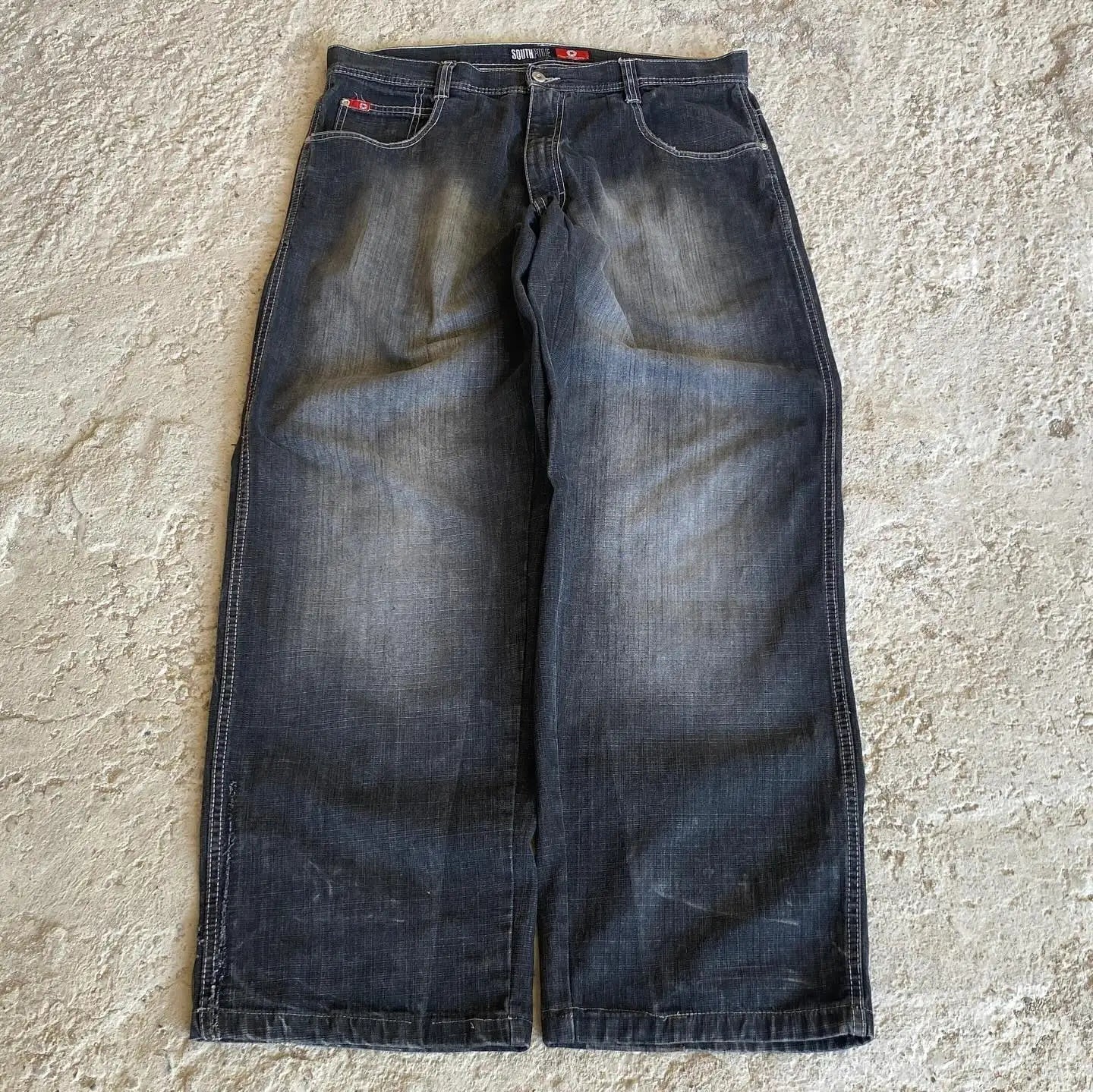 Y2K New Retro Sell Special Spot Washed Jeans Loose Oversized Wide Leg Pants Street Gothic Harajuku Floor Pants For Men And Women DRACO COUTURE