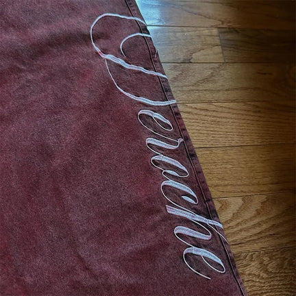 Y2K Baggy Jeans Red Vintage