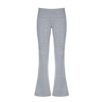 Y2K Schlanke Schlaghose mit niedriger Taille