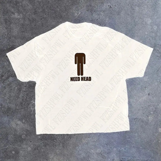 need head Y2K T-shirt - DRACO COUTURE