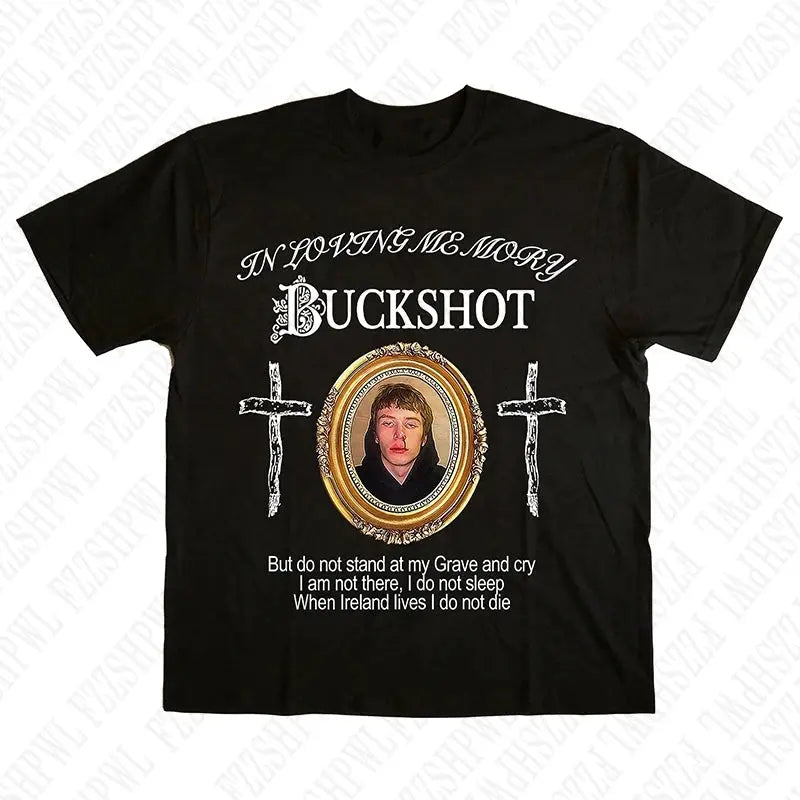 Vintage High Street Rock Short Sleeve T-Shirt Hip Hop Harajuku Y2K Casual Punk Streetwear Gothic print O-Neck Cotton Men's Tops - DRACO COUTURE