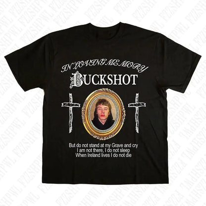 Vintage High Street Rock Short Sleeve T-Shirt Hip Hop Harajuku Y2K Casual Punk Streetwear Gothic print O-Neck Cotton Men's Tops - DRACO COUTURE