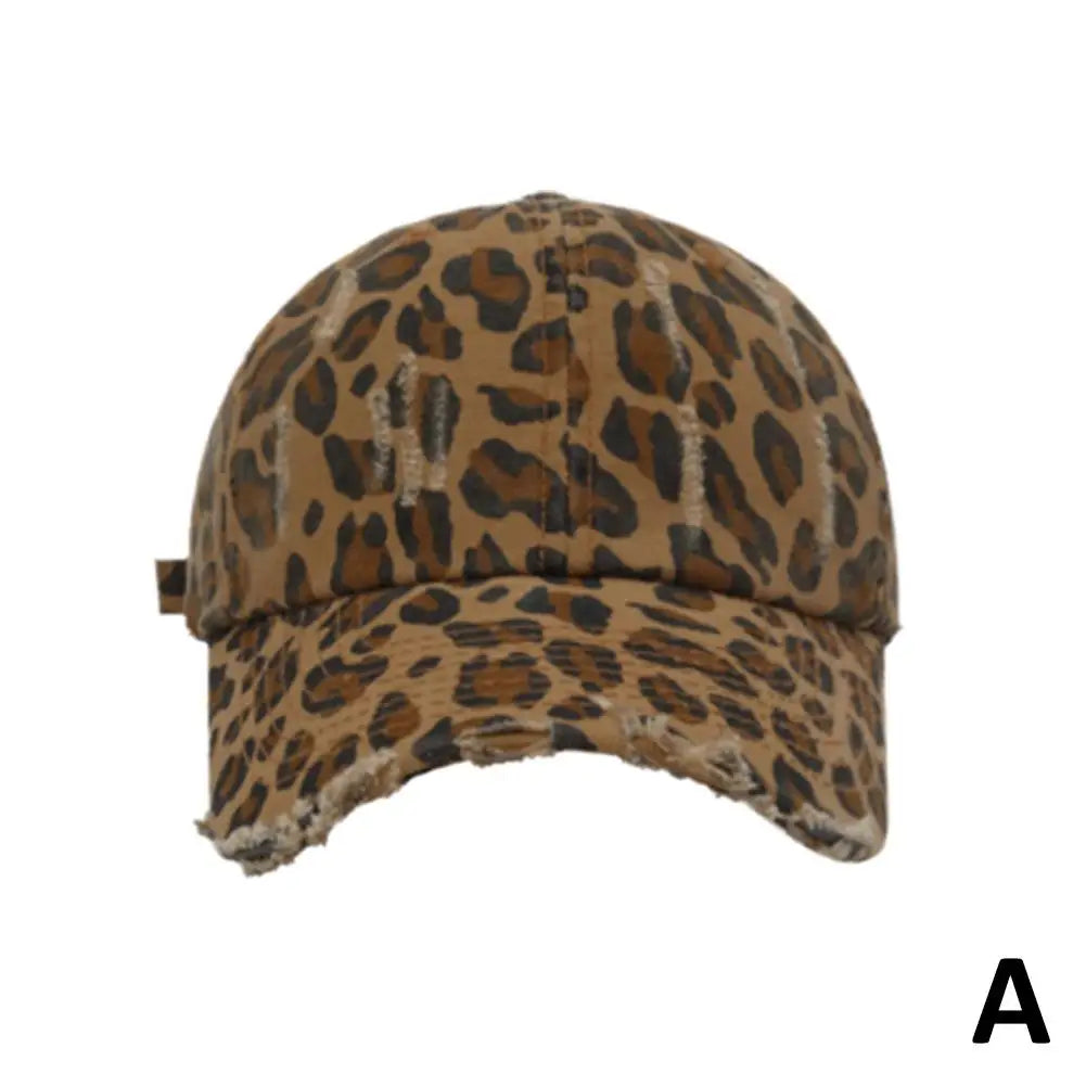 Unisex-Baseballkappen mit Leopardenmuster – Frühling/Herbst – Outdoor-Accessoires – Verstellbare Freizeithüte – Sonnenschutz – Accessoires für Outdoor-Sportarten