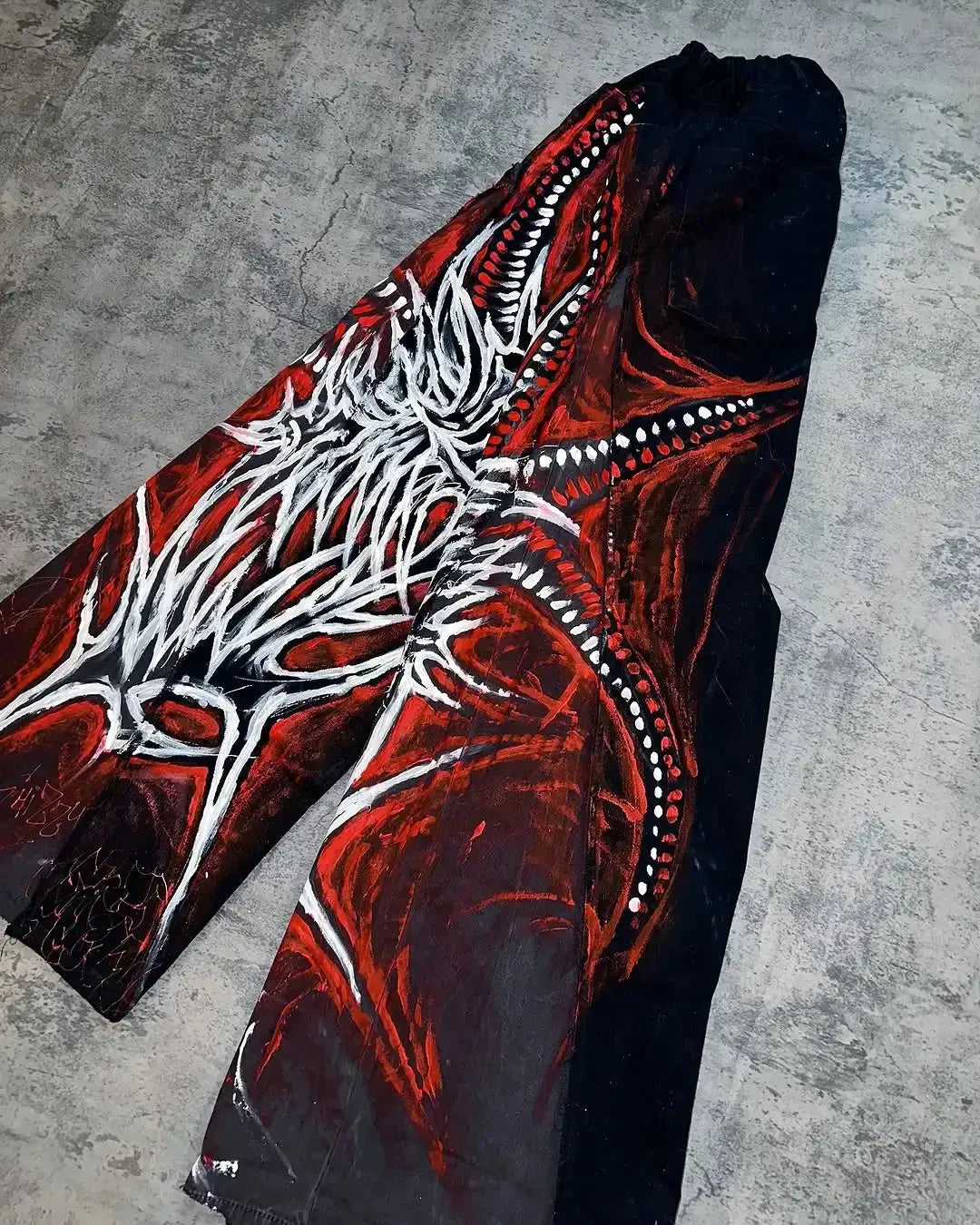 Harajuku Casual Pants Harajuku Gothic Graphic Print Elastic Waist Cotton Straight Jogging Trousers Men Women Hip Hop Street Wear - DRACO COUTURE