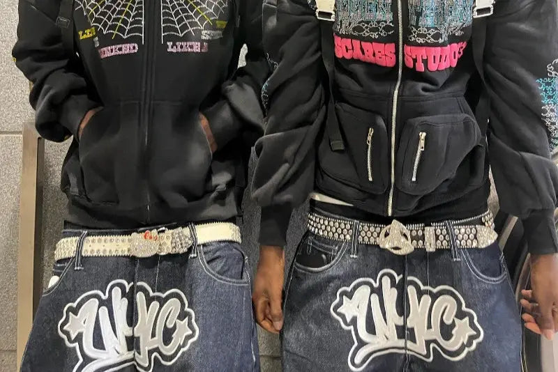 Y2K Black Vintage Pants - DRACO COUTURE