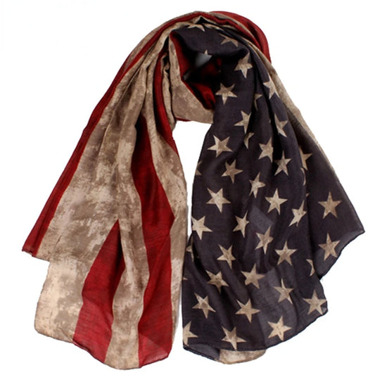 Fourth July American Scarf Plus Size 180cm*90cm