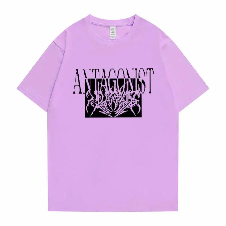 Rapper Playboi Carti Antagonist Tour Print Tshirt Men's Opium Gothic Hip Hop T-shirt Male Cozy Oversized Pure Cotton T Shirts - DRACO COUTURE
