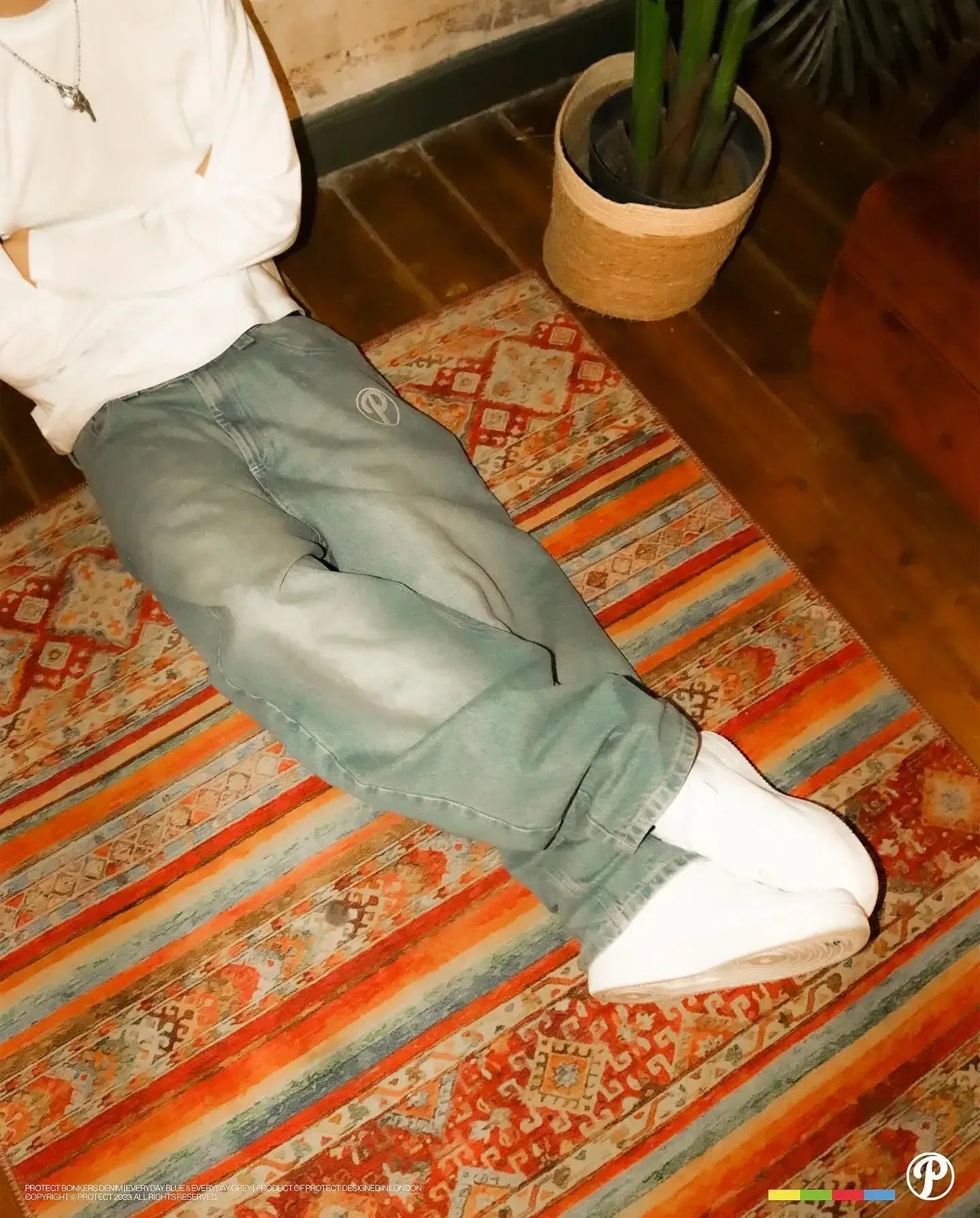 Streetwear Jeans Stickerei