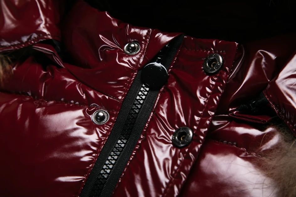 RAISE Winter 1-8 Years Kids Boys Parka Babys Girl Down Jackets Waterproof Shiny Real Fur Thicken Warm Boys Outerwear Coat Outfit