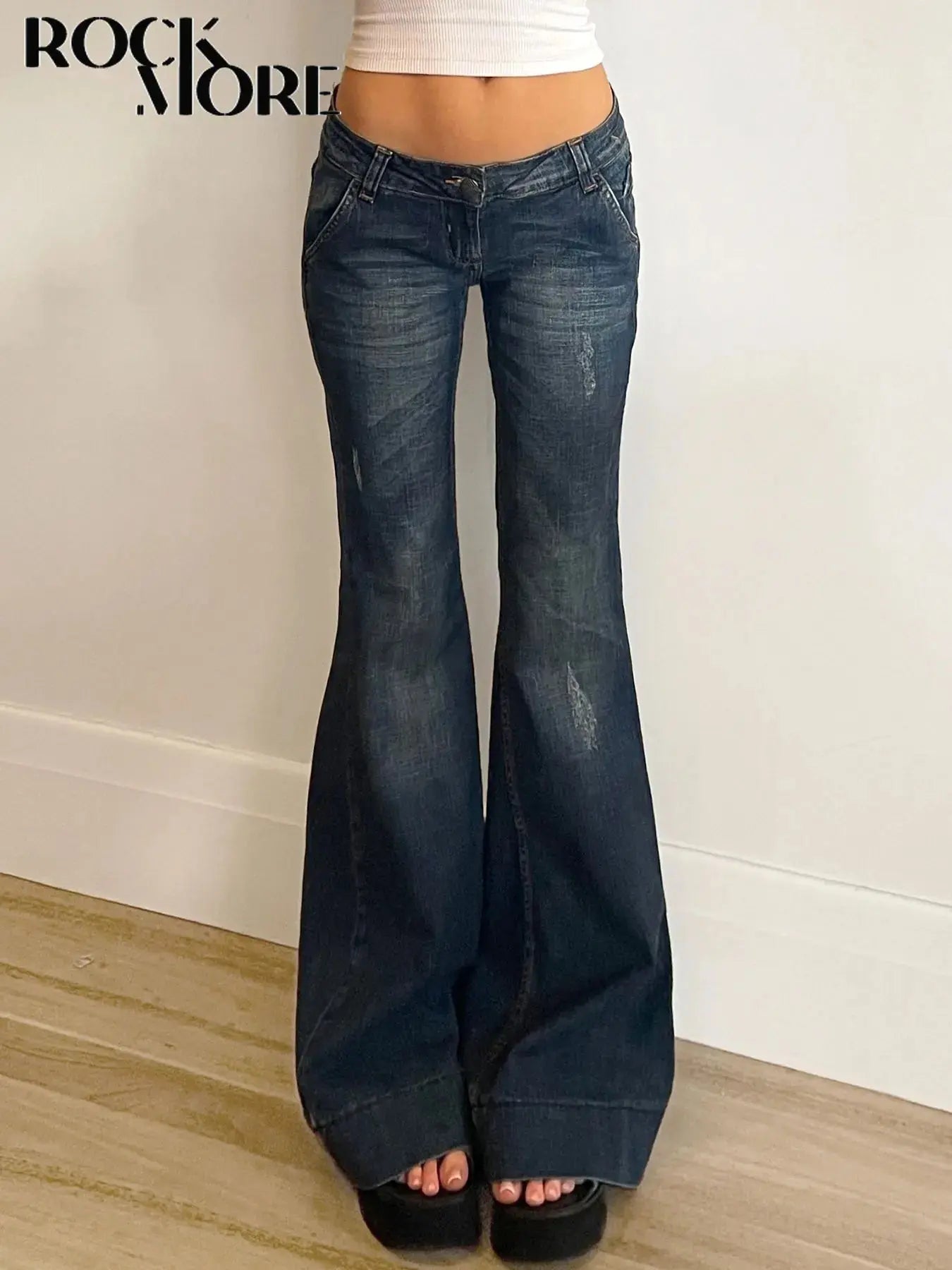 Rockmore Vintage Low Rise Flare Jeans - DRACO COUTURE