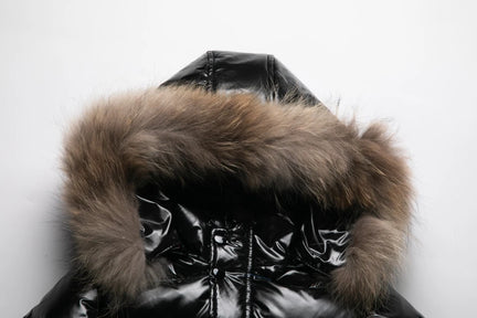 Kurtka Y2K Vintage z futrem