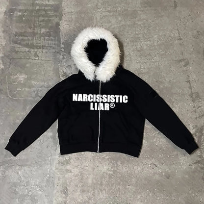 NARCISSISTIC LIAR Y2K Zip up Hoodie