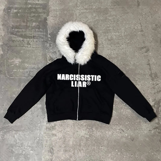 NARCISSISTIC LIAR Y2K Zip up Hoodie