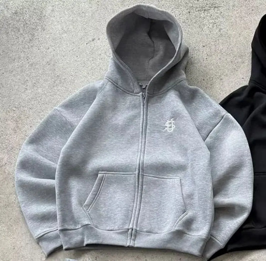 Draco Couture – Baggy Tracksuit Set (Grey & Black)