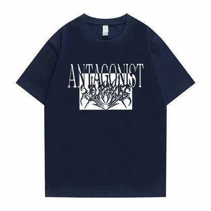 Rapper Playboi Carti Antagonist Tour Print Tshirt Men's Opium Gothic Hip Hop T-shirt Male Cozy Oversized Pure Cotton T Shirts - DRACO COUTURE