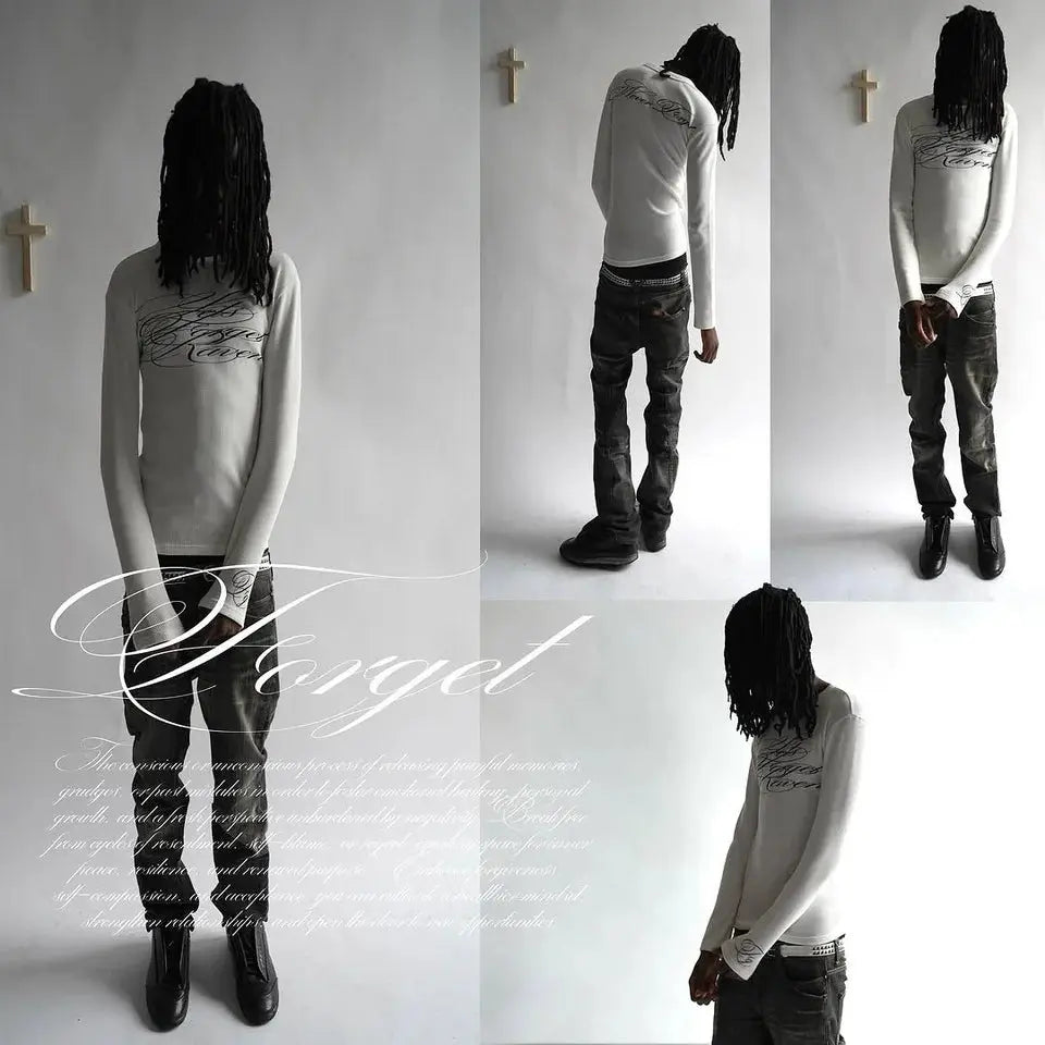 Y2K Aesthetic Long-sleeved Hoodie Printed Sweatshirt Retro Black Gothic Clothes Street Clothing Casual Fashion Trends Otift Tops - DRACO COUTURE