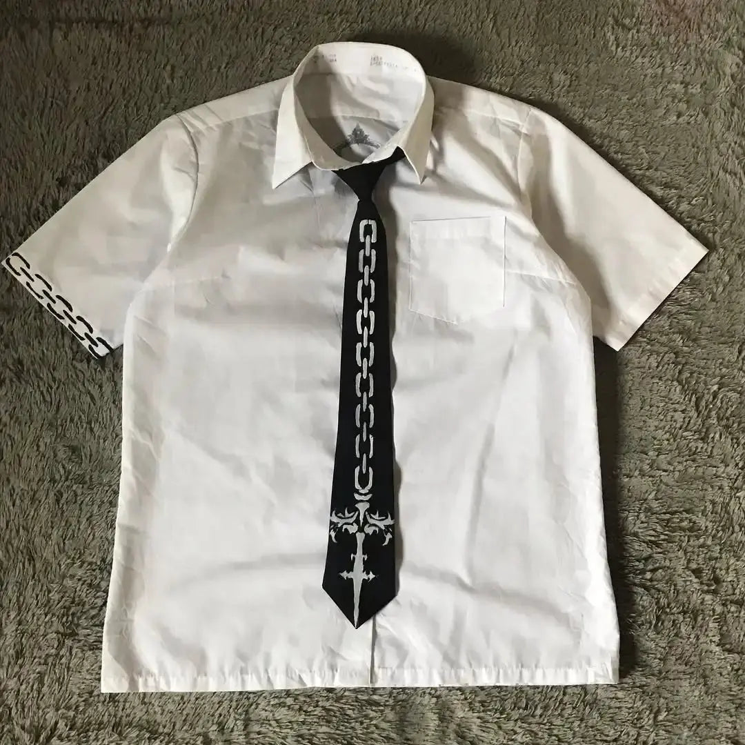 Y2K Shirt Loose Cotton - DRACO COUTURE