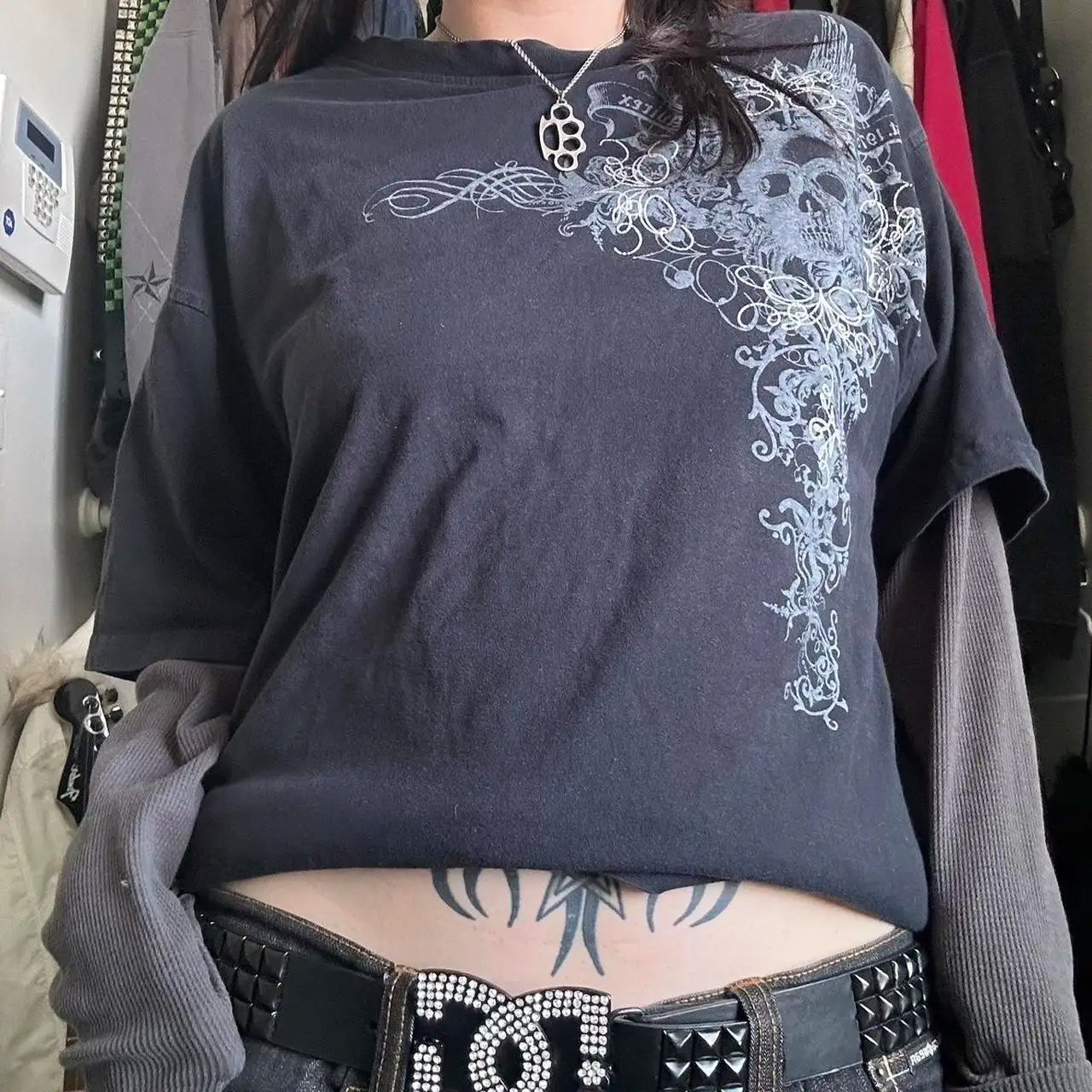2000s Grunge Women Shirt