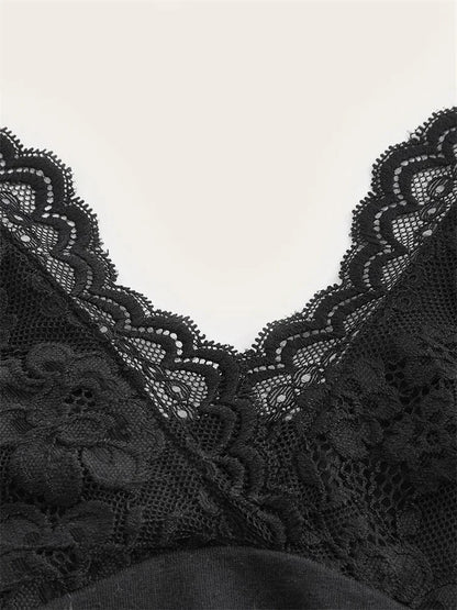 Lace V-neck Halter Top Women Summer Sexy Grunge Punk Goth Backless Ruched Crop Top Cami Top Streetwear Y2K Clothes 2024 DRACO COUTURE