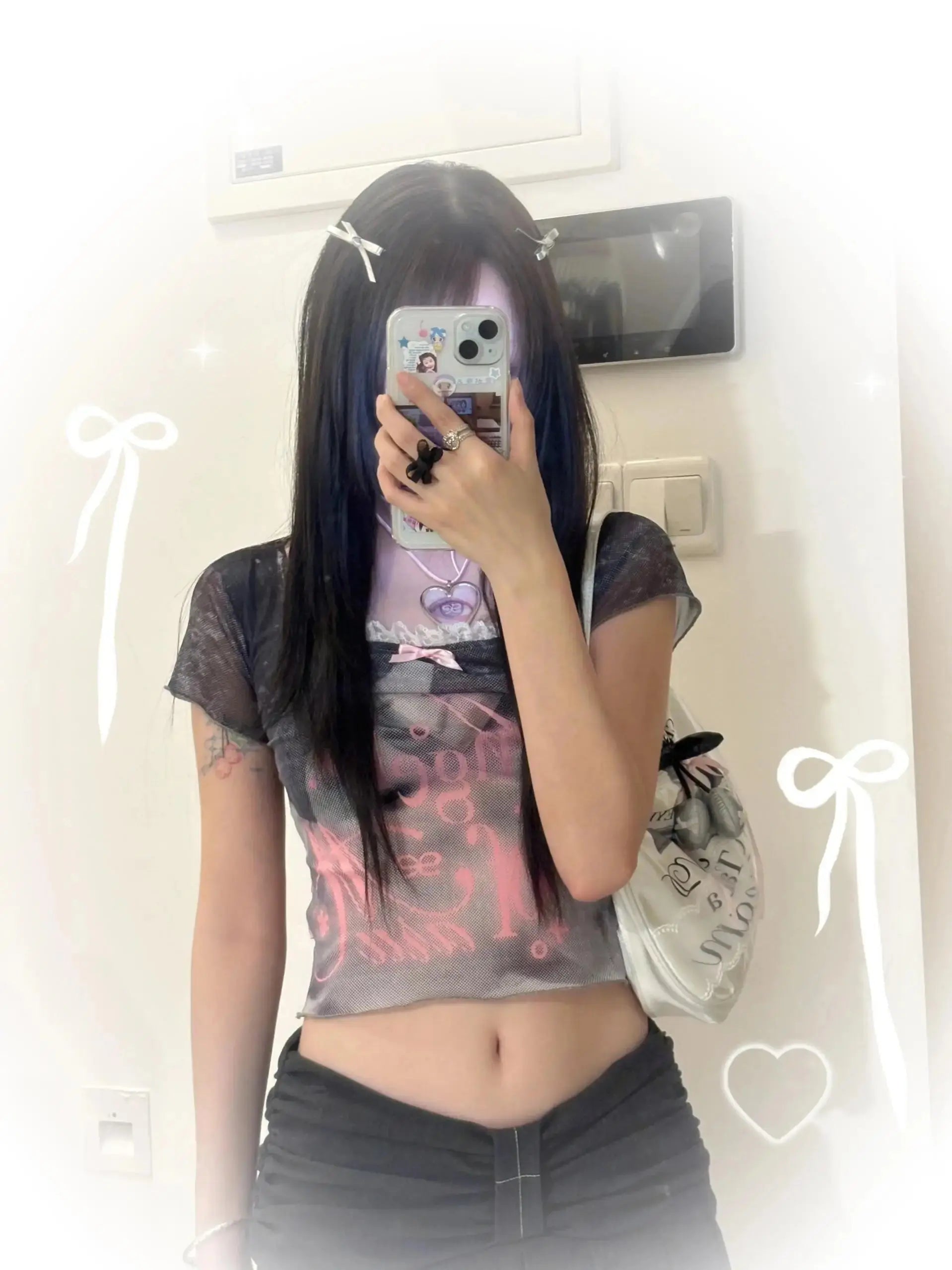 Y2k Vintage Grunge Crop Top - DRACO COUTURE