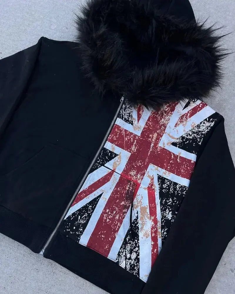Black England Hoodie - DRACO COUTURE