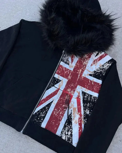 Black England Hoodie - DRACO COUTURE