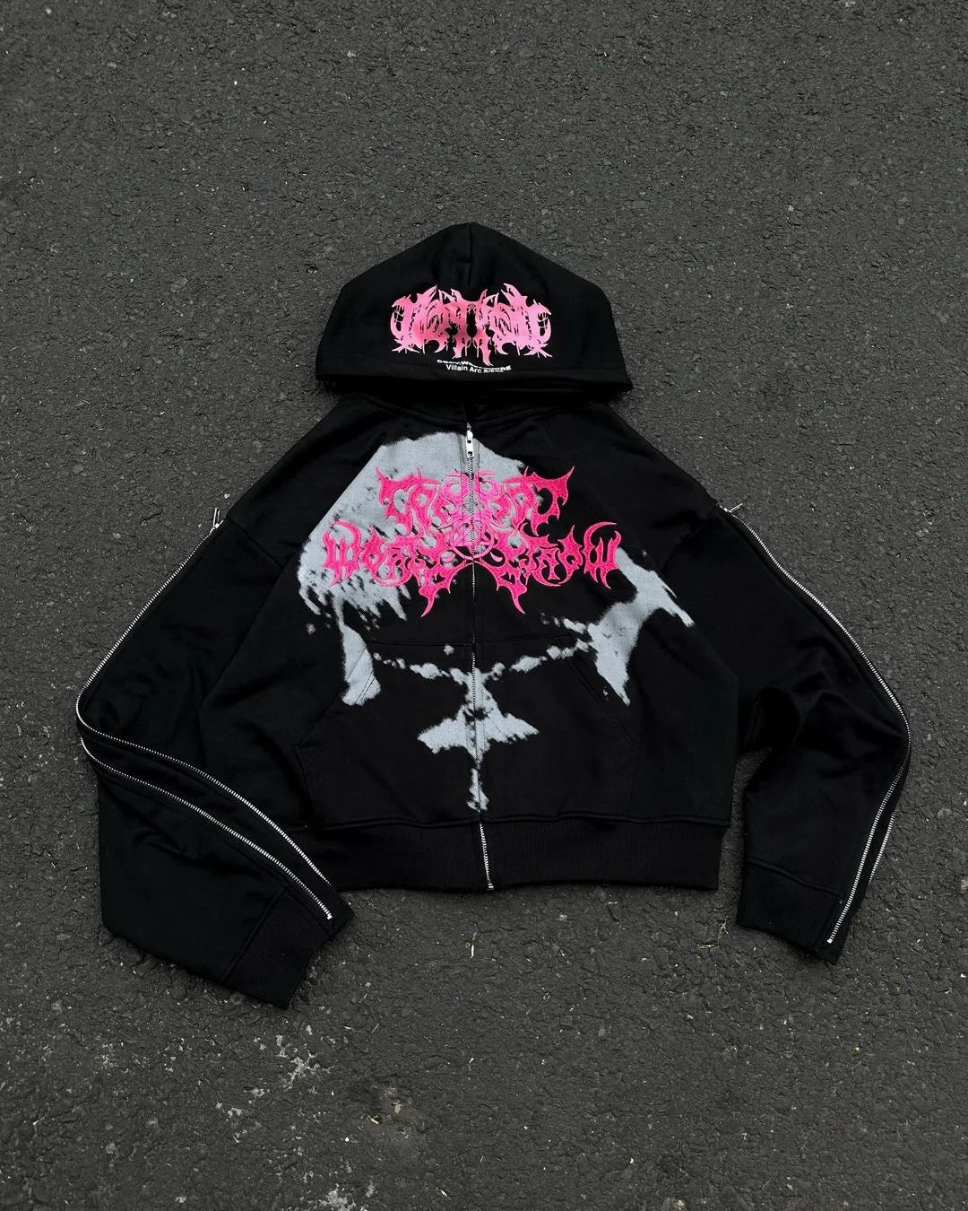 Punk Long Sleeve Hoodie Y2k