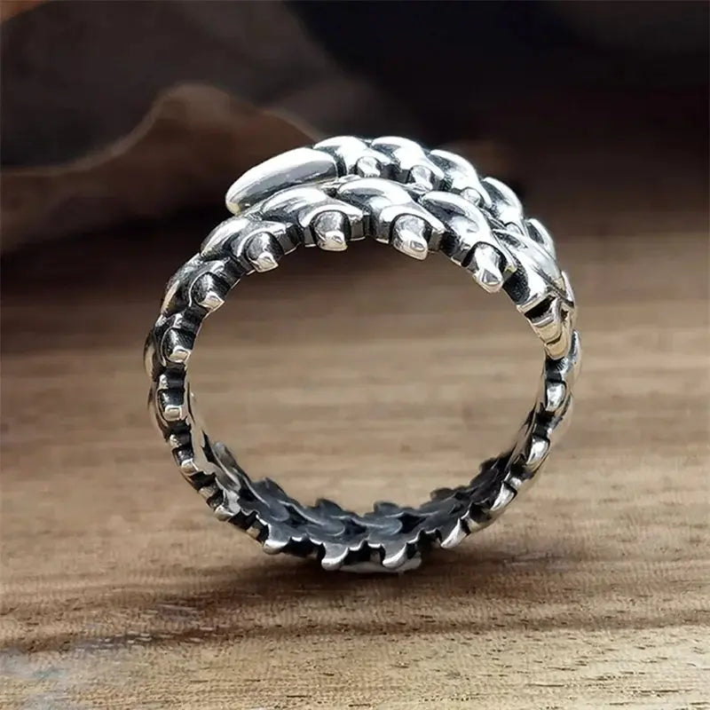 Vintage Punk Centipede Couple Ring Gothic Geometric Spine Five Finger Rings Hip Hop Hyperbole Anime Ring Jewelry - DRACO COUTURE