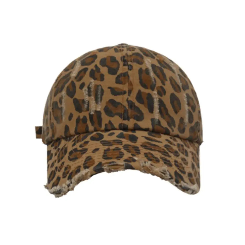 Unisex-Baseballkappen mit Leopardenmuster – Frühling/Herbst – Outdoor-Accessoires – Verstellbare Freizeithüte – Sonnenschutz – Accessoires für Outdoor-Sportarten