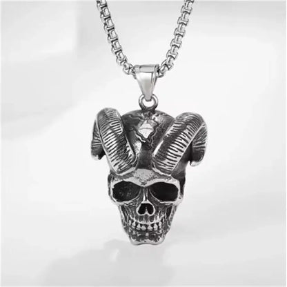 2024 New Personalized Retro Gothic Crucifix Skull Cross Pendant Necklace Men's Trend Punk Jewelry Gift Wholesale - DRACO COUTURE