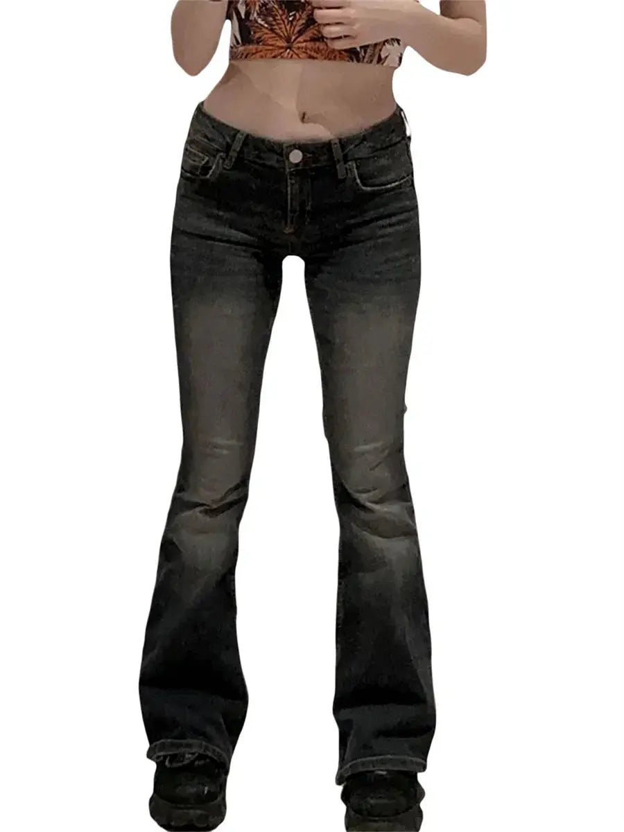 Y2K Vintage Flare Jeans - DRACO COUTURE