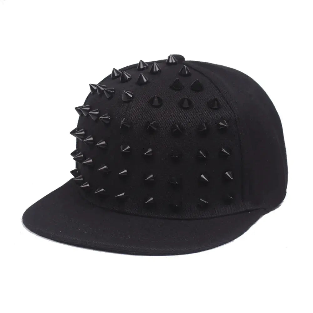 Men and Women's Rivet Flat Hat, Punk Rock, Hip Hop Stud Baseball Caps, Male, Female, Youth, Teenagers, Boys, Girls - DRACO COUTURE