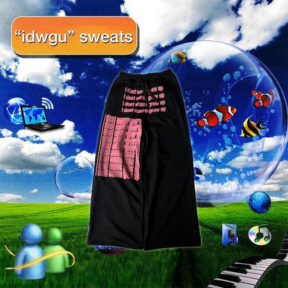Y2k vintage 3ds and offline hoodies women street casual sweatpants two piece set sweatshirts harajuku tracksuit men clothing - DRACO COUTURE