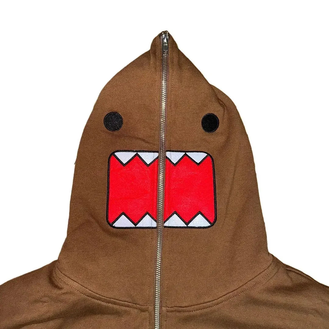 Eater Brown zip Hoodie
