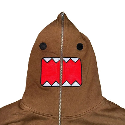 Eater Brown zip Hoodie