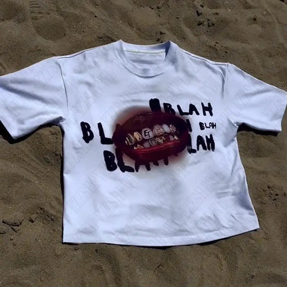 Mouth Y2K T-shirt - DRACO COUTURE