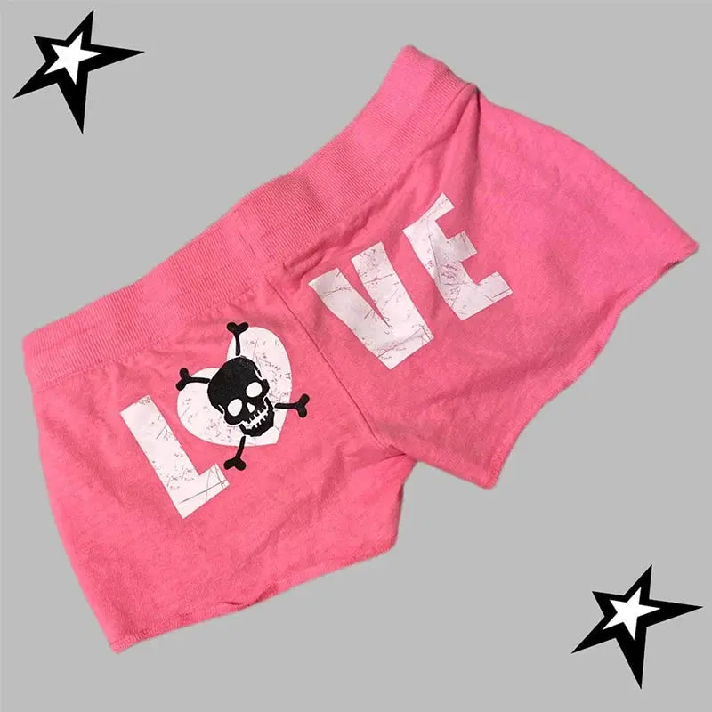 Y2K Shorts Harajuku Leopard Print Women Rock Gothic Retro Pants Hip Hop Streetwear Spice Girls Hot pants Punk Sexy Trousers - DRACO COUTURE