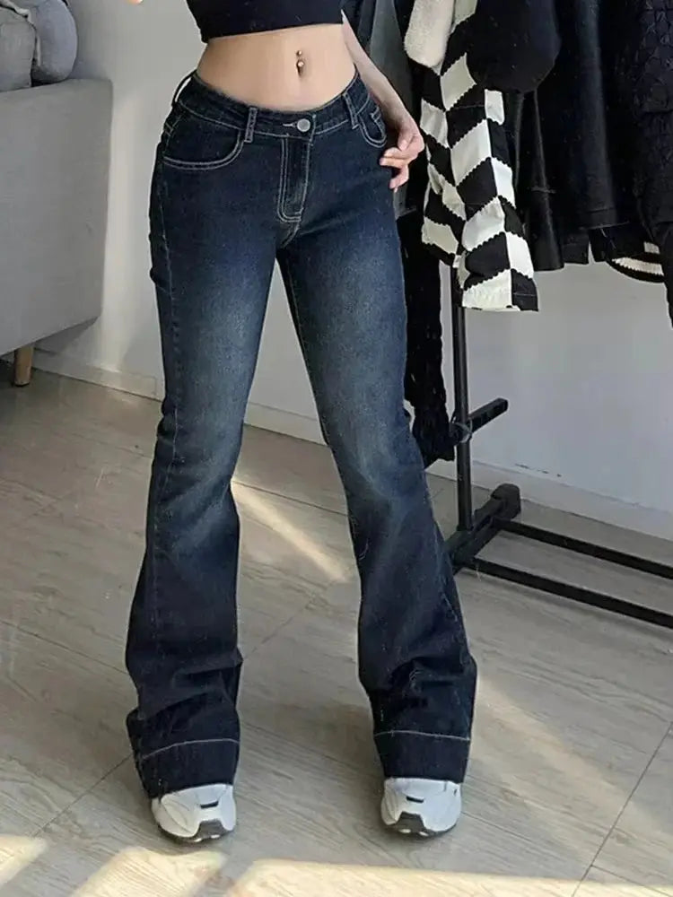 Y2K Low Rise Jeans 2000s Japan jeans - DRACO COUTURE
