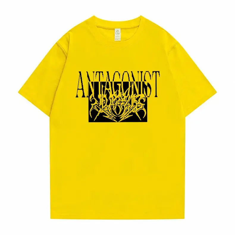Rapper Playboi Carti Antagonist Tour Print Tshirt Men's Opium Gothic Hip Hop T-shirt Male Cozy Oversized Pure Cotton T Shirts - DRACO COUTURE