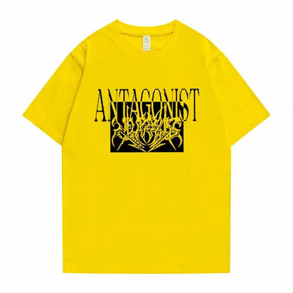 Rapper Playboi Carti Antagonist Tour Print Tshirt Men's Opium Gothic Hip Hop T-shirt Male Cozy Oversized Pure Cotton T Shirts - DRACO COUTURE