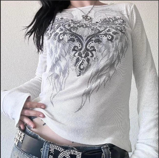 2000s Grunge Women Shirt