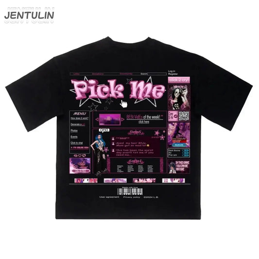 Pick Me Y2k T-shirt - DRACO COUTURE