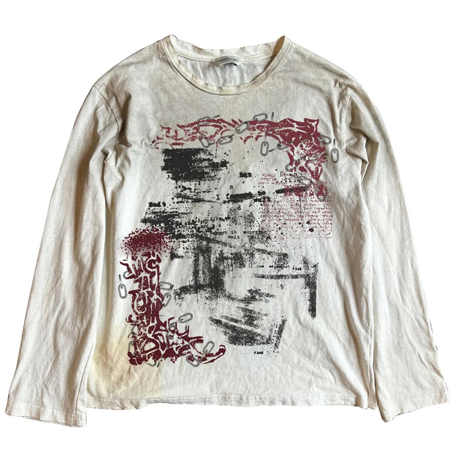 Vintage Oversized T-shirts Dark Gothic