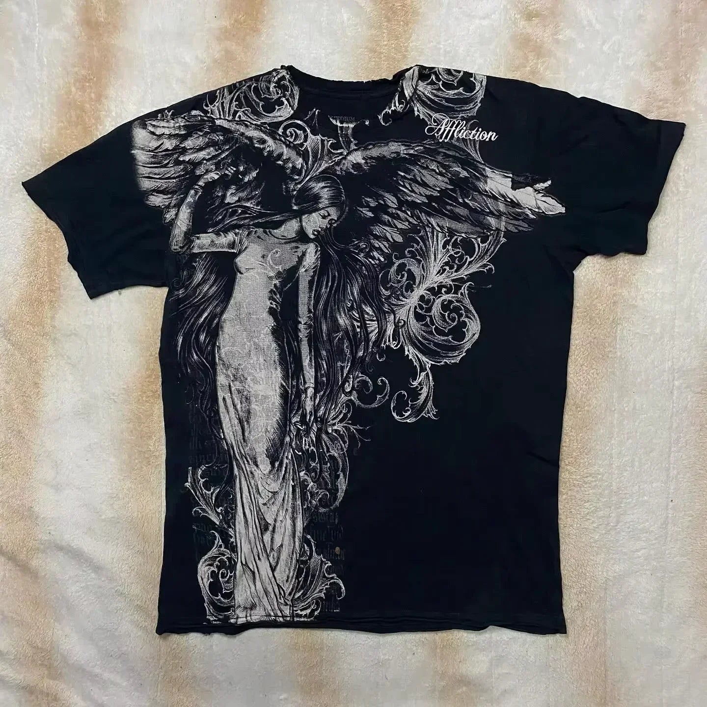 American Y2K New Hip Hop Joker Goth Print Cotton Short Sleeve T-shirt Women Street Casual Loose Punk T-shirt Unisex Summer Tees DRACO COUTURE